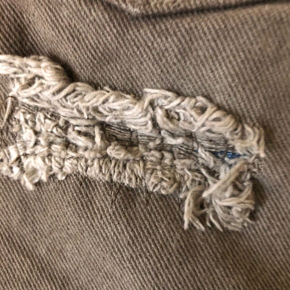 Dolce & Gabbana Army Green Distressed Denim Skirt - Picture 8 of 8